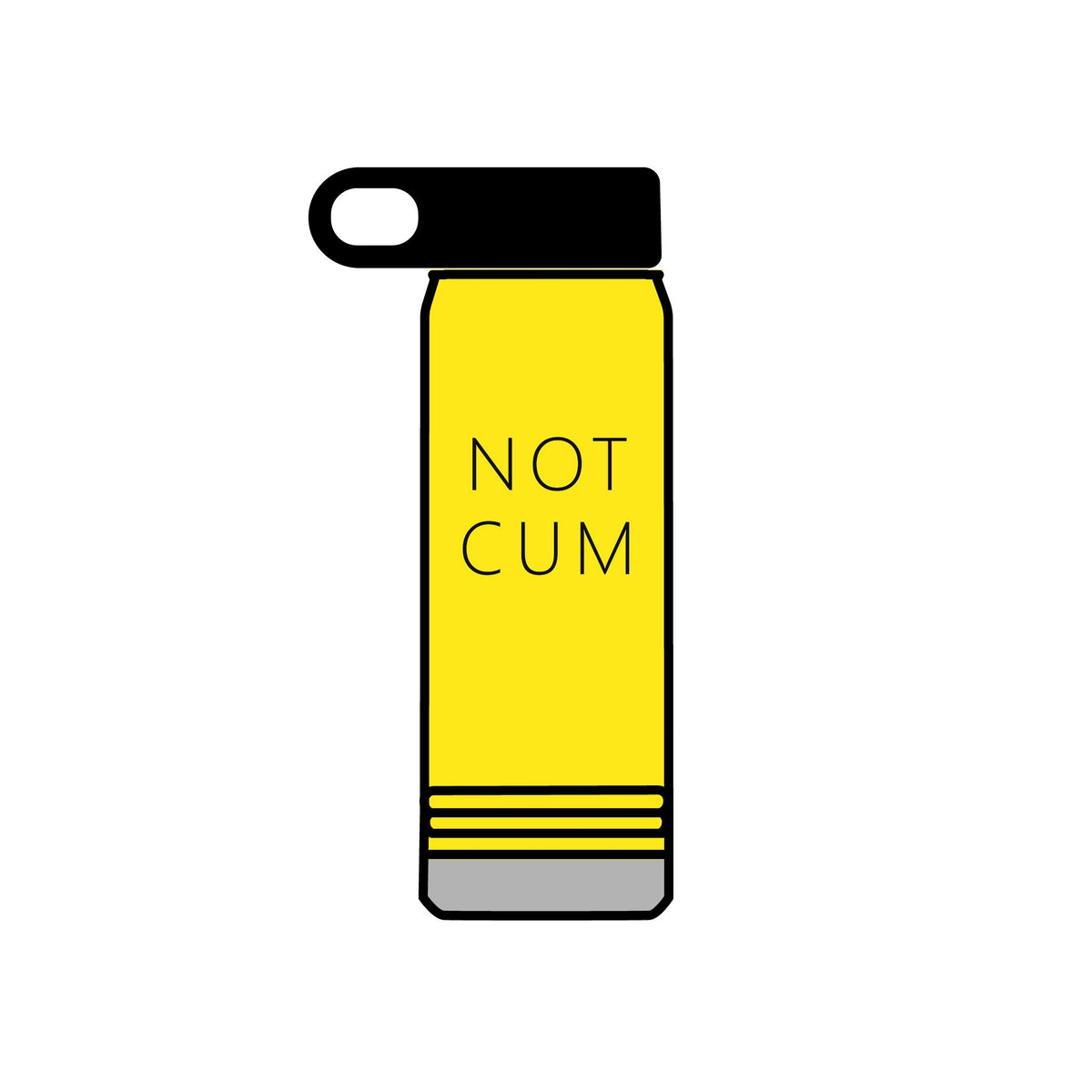 NOT CUM Water Bottle (20oz) – Funny Adult Gag Gift Insulated Bottle