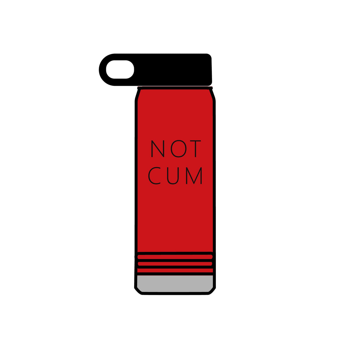 NOT CUM Water Bottle (20oz) – Funny Adult Gag Gift Insulated Bottle