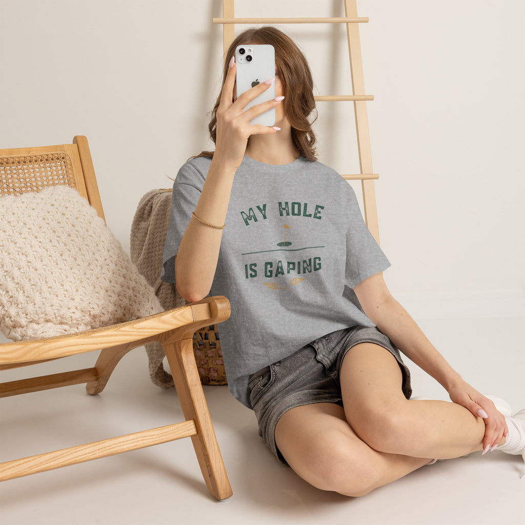 My Hole Is Gaping Shirt – Funny Golf Double Entendre T-Shirt