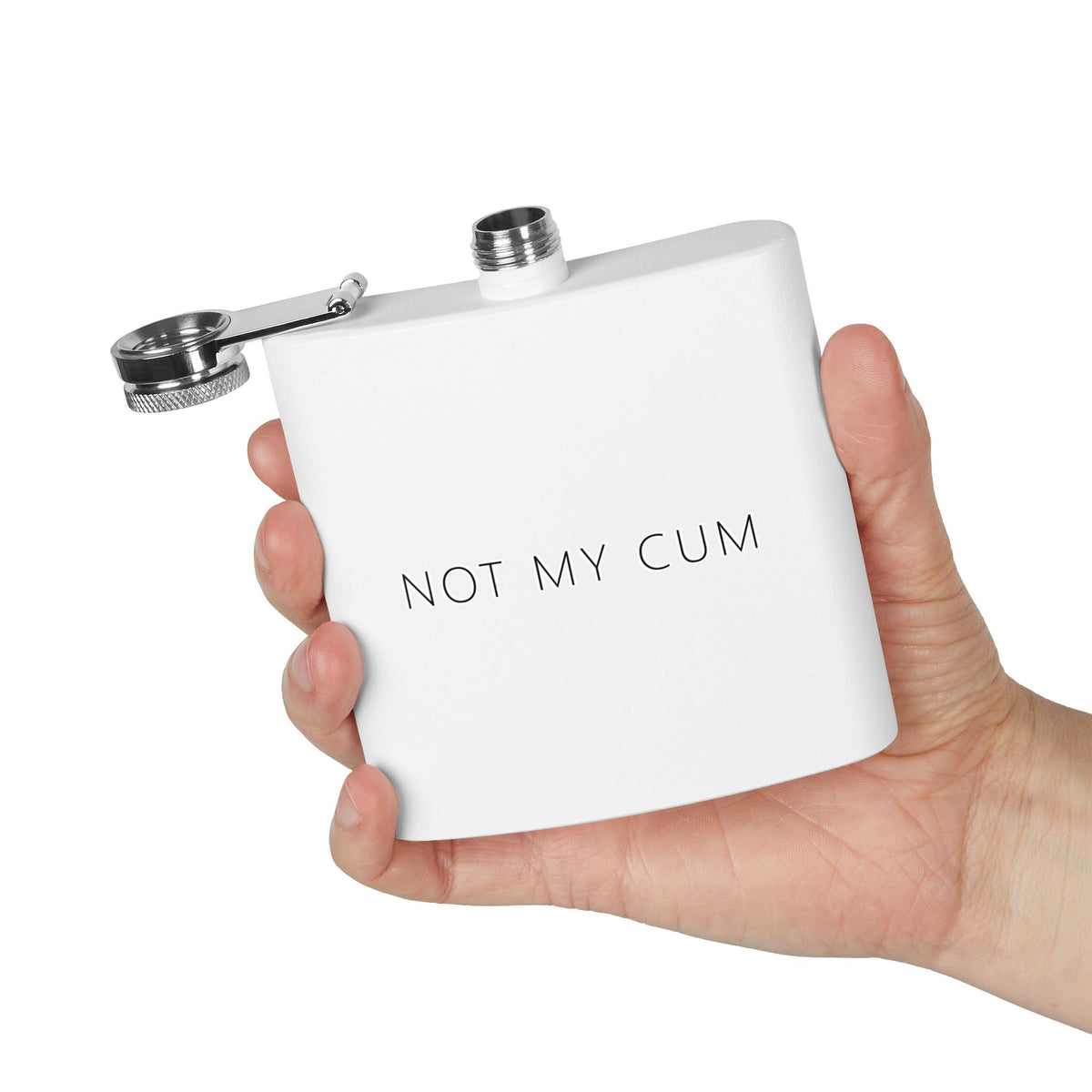 Not My Cum Flask – Funny Adult Gag Gift Flask