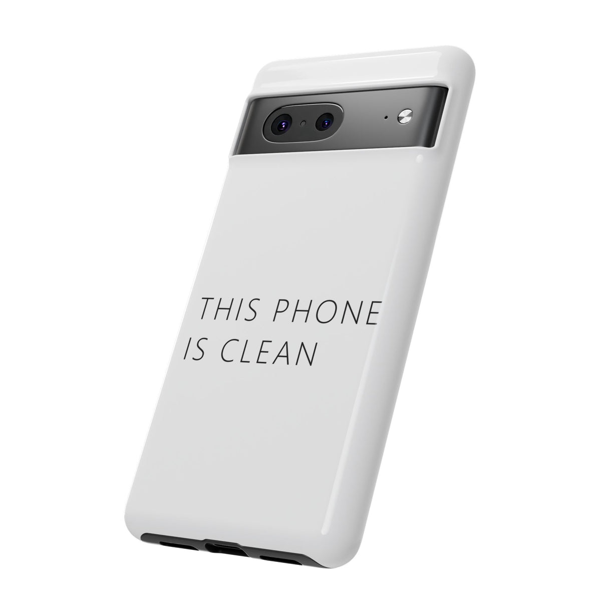 This Phone Is Clean Phone Case – Funny Deadpan Gag Gift Phone Case
