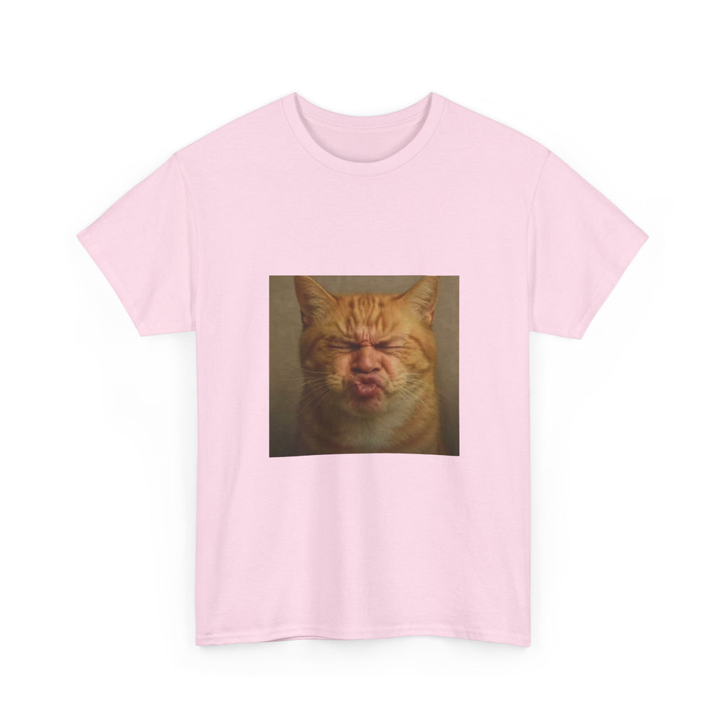 Pursed Lips Cat T-Shirt - Funny Cat Meme Tee