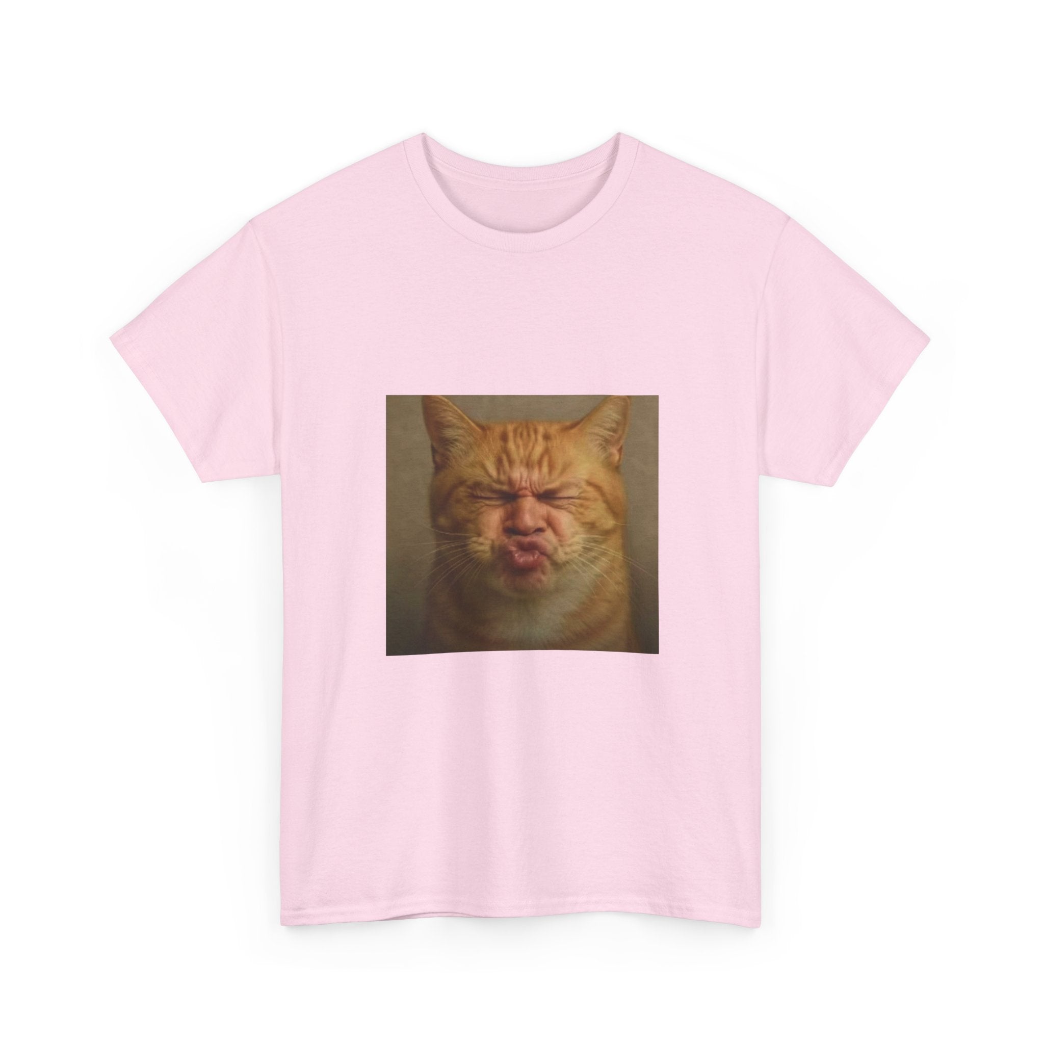 Pursed Lips Cat T-Shirt - Funny Cat Meme Tee