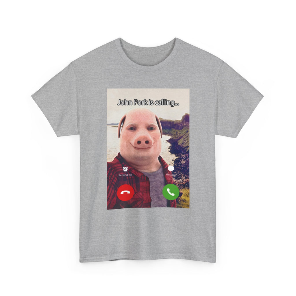 John Pork Is Calling T-Shirt - Meme Shirt - Funny Viral Internet Tee