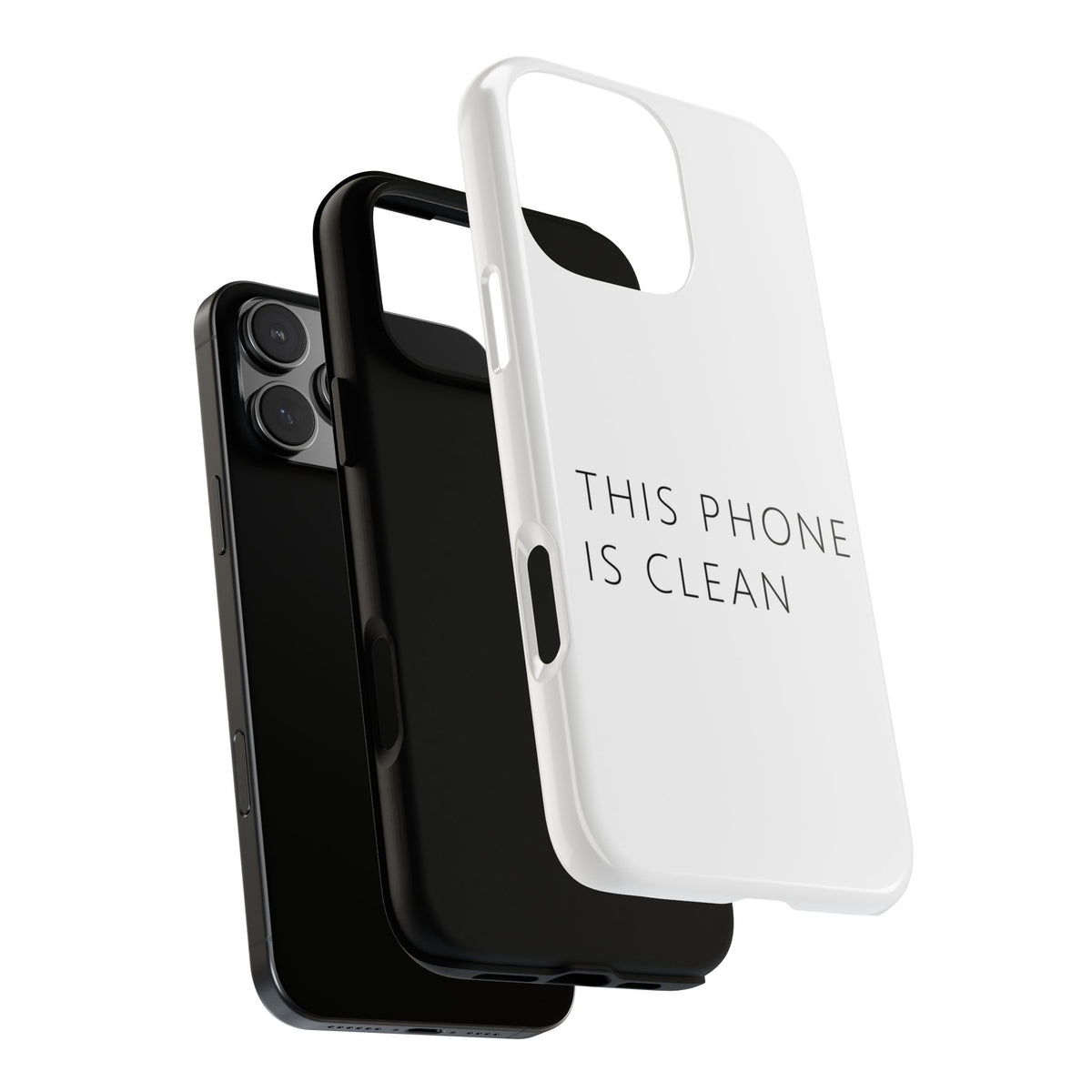 This Phone Is Clean Phone Case – Funny Deadpan Gag Gift Phone Case
