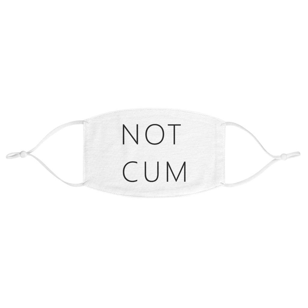 NOT CUM face mask, front